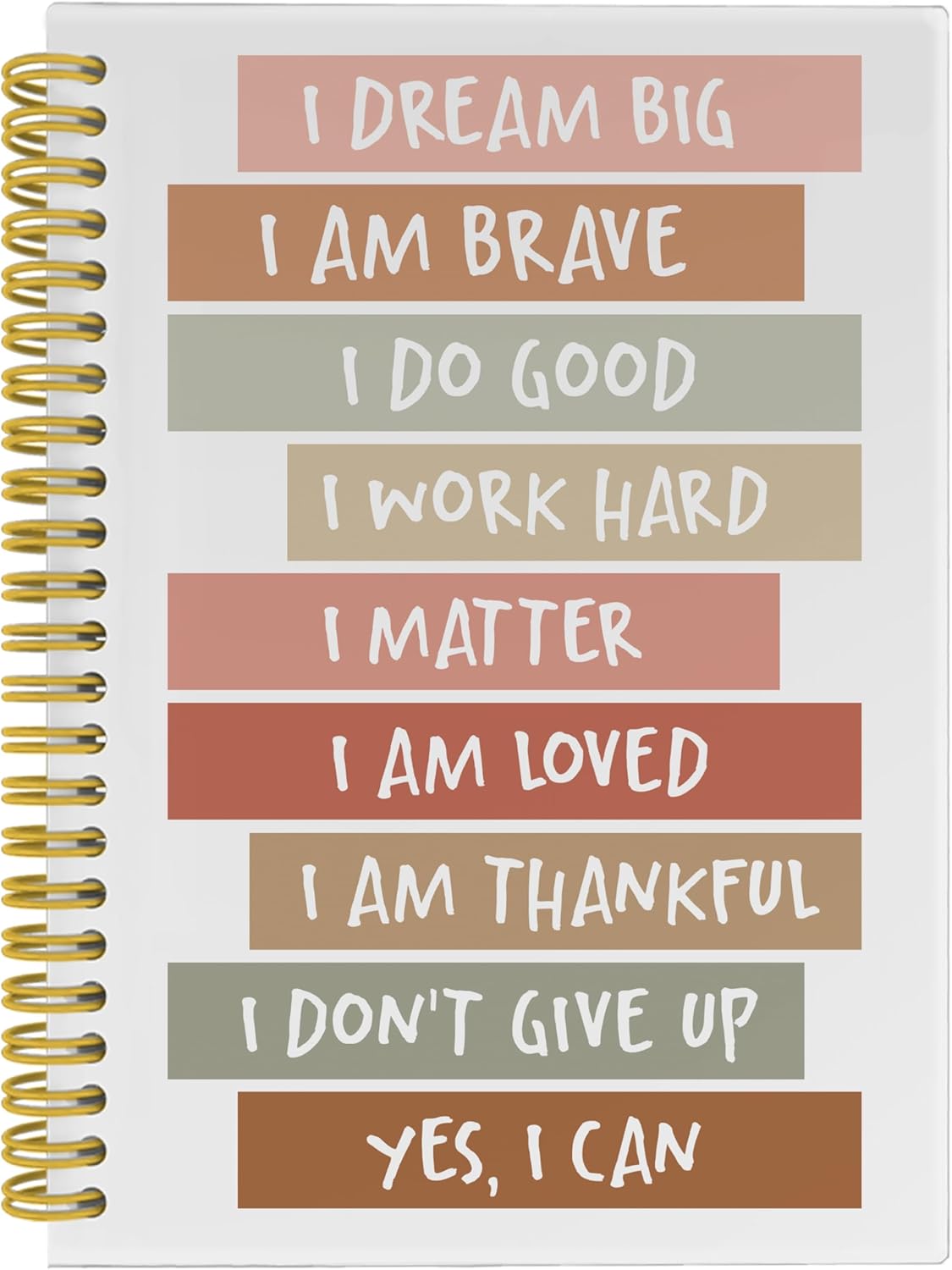 Inspirational Notebook, Positive Affirmations Journal, Daily Affirmations for Women, Inspirational Gifts for Women Girls, Notebooks for Work Note Taking, Spiral Notebook 5.5x8.3 with 164 Pages