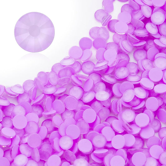 Mocha Lt.Purple Flatback Rhinestones, Glass Rhinestones for Nail Art and Craft, Glue Fix, Loose Crystal Gemstones(Mocha Lt.Purple, SS16, 1440pcs, 3.8-4.0mm)