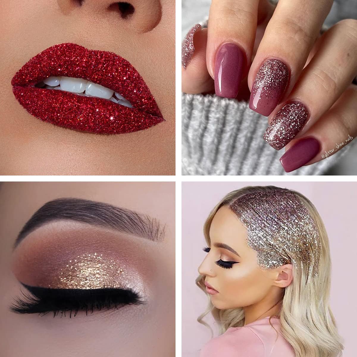 Holographic Fine Glitter, 100g/3.5oz Extra Fine Glitters Powder Packs for Resin, Craft Glitter for Tumblers Candle Slime Making, Festival Body Face Eyeshadow Nail Glitter (Mix White)