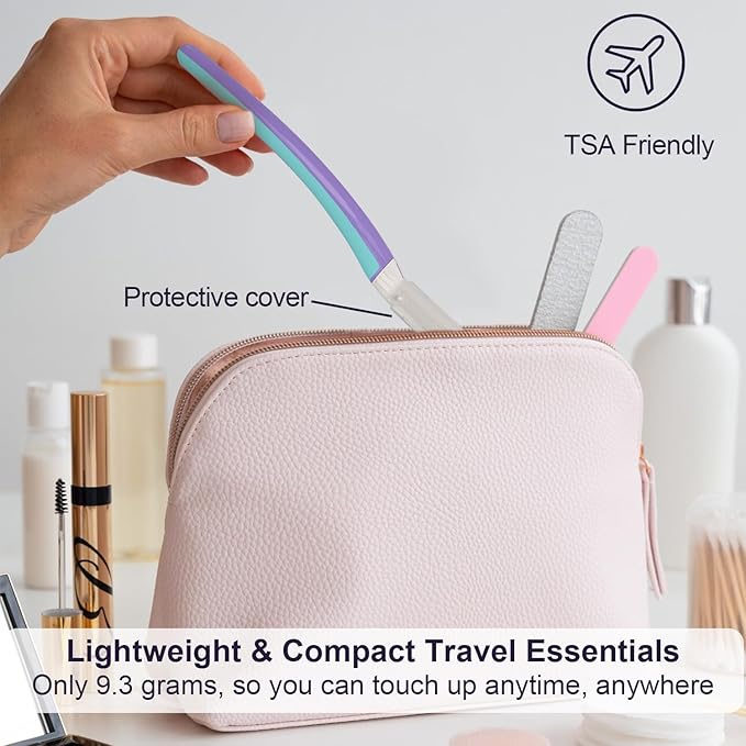 Face Razors for Women, Reusable Handle with 19 Microblades, Dermaplane Razor for Women Face, Eyebrow & Facial Razors, Peach Fuzz Remover, Gentle Exfoliating, for Sensitive Skin (Wisteria)