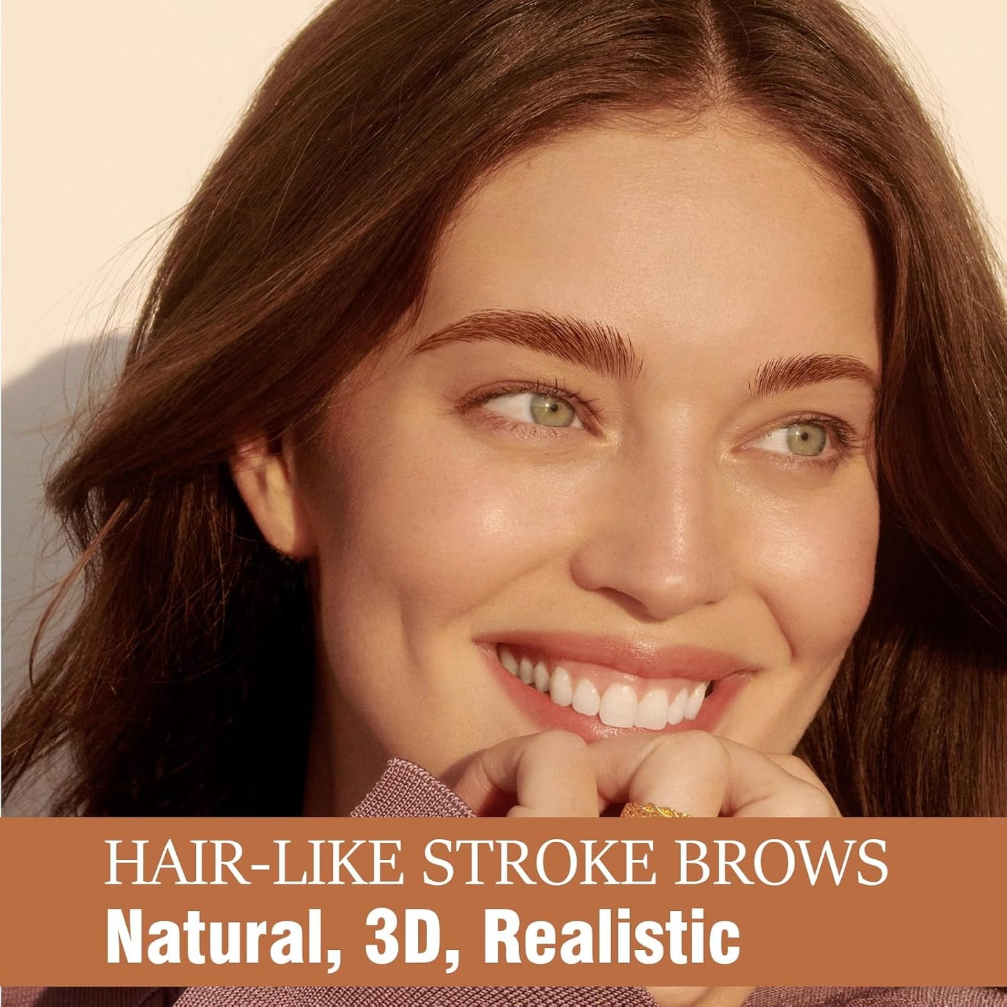 Eyebrow Pen, 2-in-1 Dual-Ended Microblading Eyebrow Pencil, Magical Faux Brow Pen with 4-Fork-Tip & Precise Brush-Tip Create Natural Hair-Like Brow, Waterproof, Stay on All Day, Grey, 1Pcs