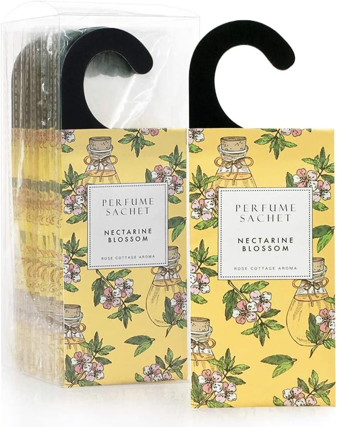 Large 12 Packs Apricot Blossom Hanging Closet Air Freshener Scented Sachets Long Lasting Smell Goods