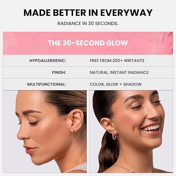 Phase Zero Makeup Powder Blusher - "Desert Storm" - 4g / 0.141 oz - Full Coverage, Natural Blush - Soft, Buildable Pink, Coral, Peach & Golden Hues