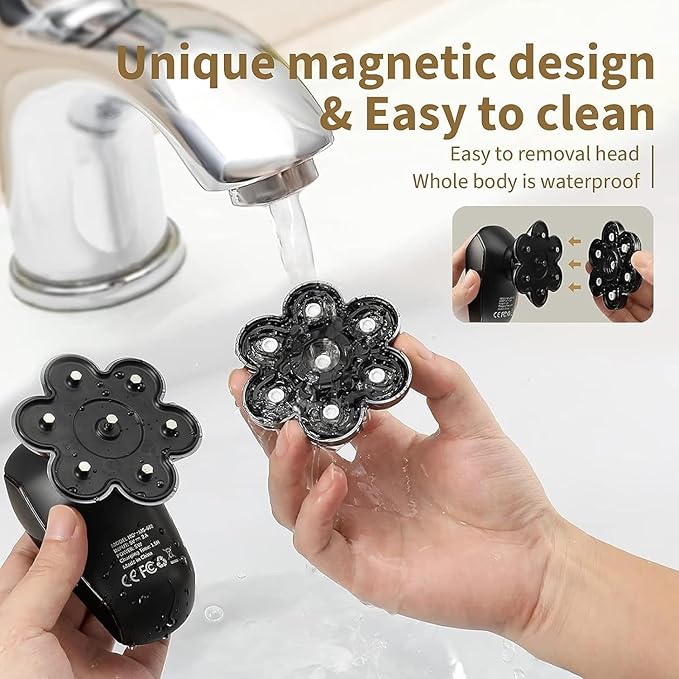 Head Shavers for Bald Men: 5-in-1 Electric Razor - IPX7 Waterproof Shaving Grooming Kit for Balder - LED Display & Precision Blades