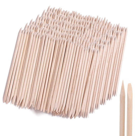 AMOSTBY Orange Sticks For Nails - 600PCS Wooden Cuticle Pusher Stick Cuticle Pusher,4.5 inch Nails Remover Tools for Manicure Pedicure