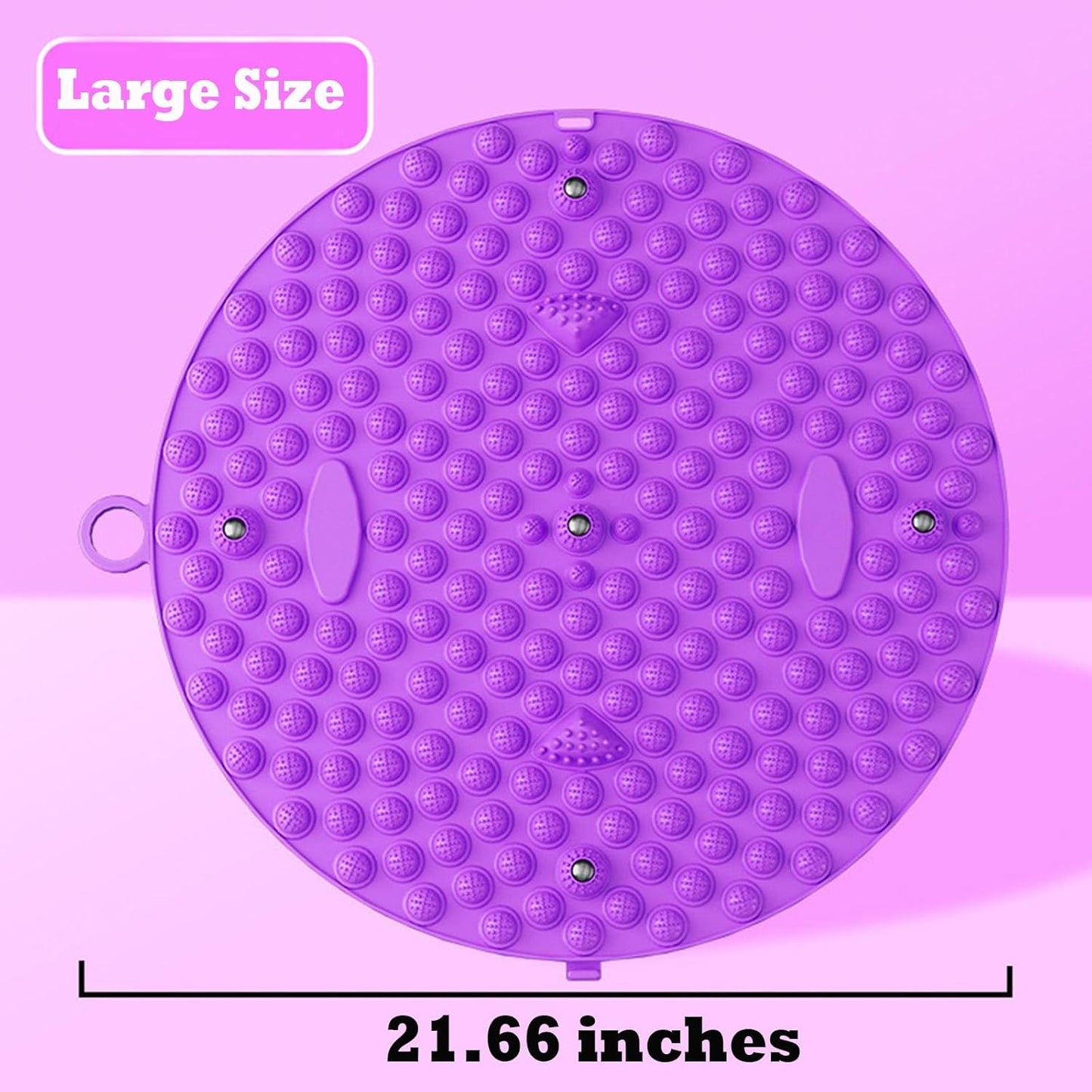 Acupressure Mat for Feet Large 22-inch Foot Massager Mat Reflexology Foot Pressure Point Pad with Magnetic, Anti Fatigue Office Standing Mat, Relief Foot Pain for Elderly Students and Office Workers