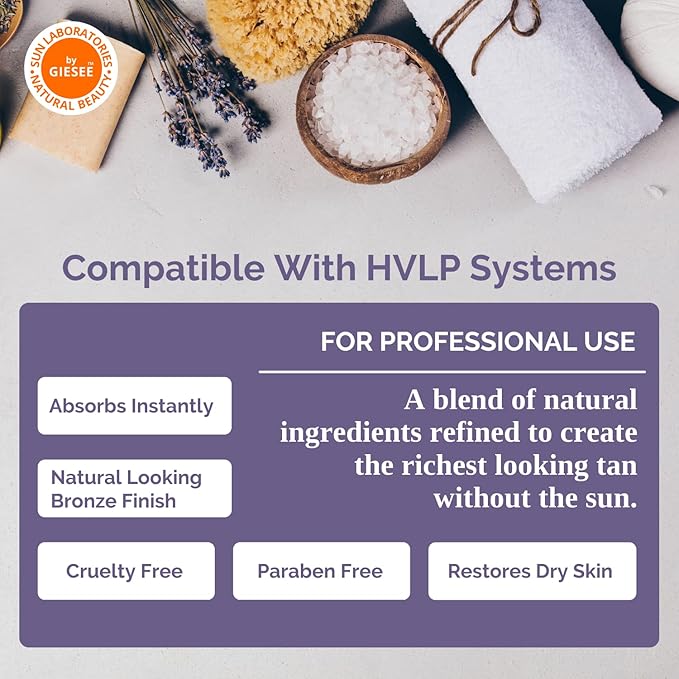 Sun Laboratories Self-Tanner, 8 Oz | Overnight Spray Tan Solution, Bronzer for Body and Face - Fake Tanning Solution (Packaging May Very)