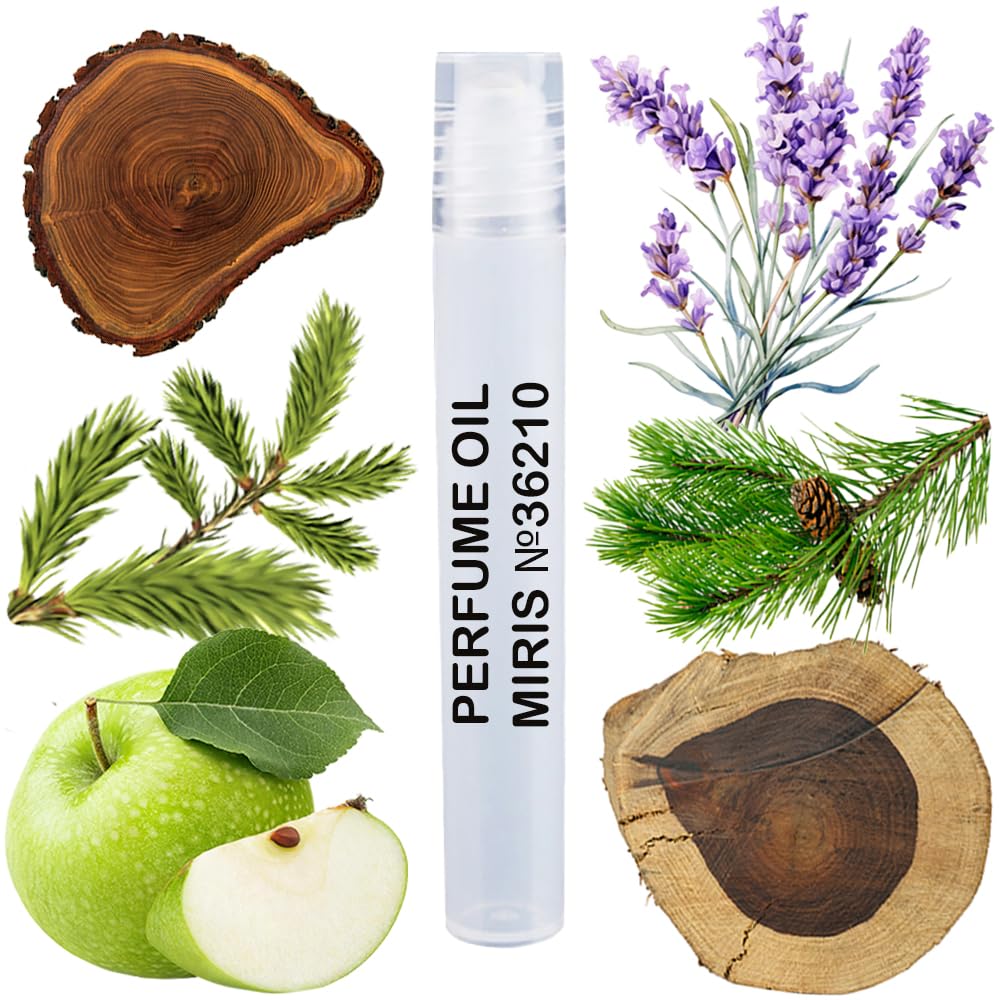 MIRIS Perfume Oil No. 36210, Inspired by Hb Man, Long-Lasting Men Roll-On, Rollerball 0.34 Fl Oz / 10 ml