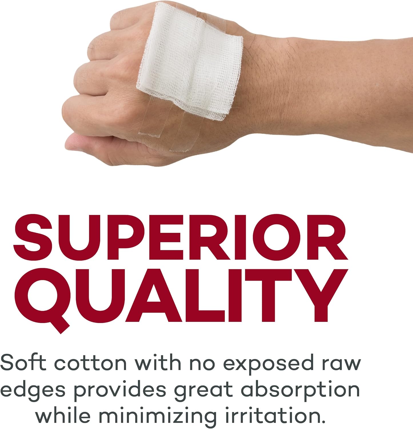 Dealmed Premium Non-Woven Sponges – 2" x 2" 4-Ply Non-Woven Gauze Pads, 25 Pouches, 2 Per Pouch, Absorbent Gauze Sponges, Wound Care Product for First Aid Kits and Medical Facilities