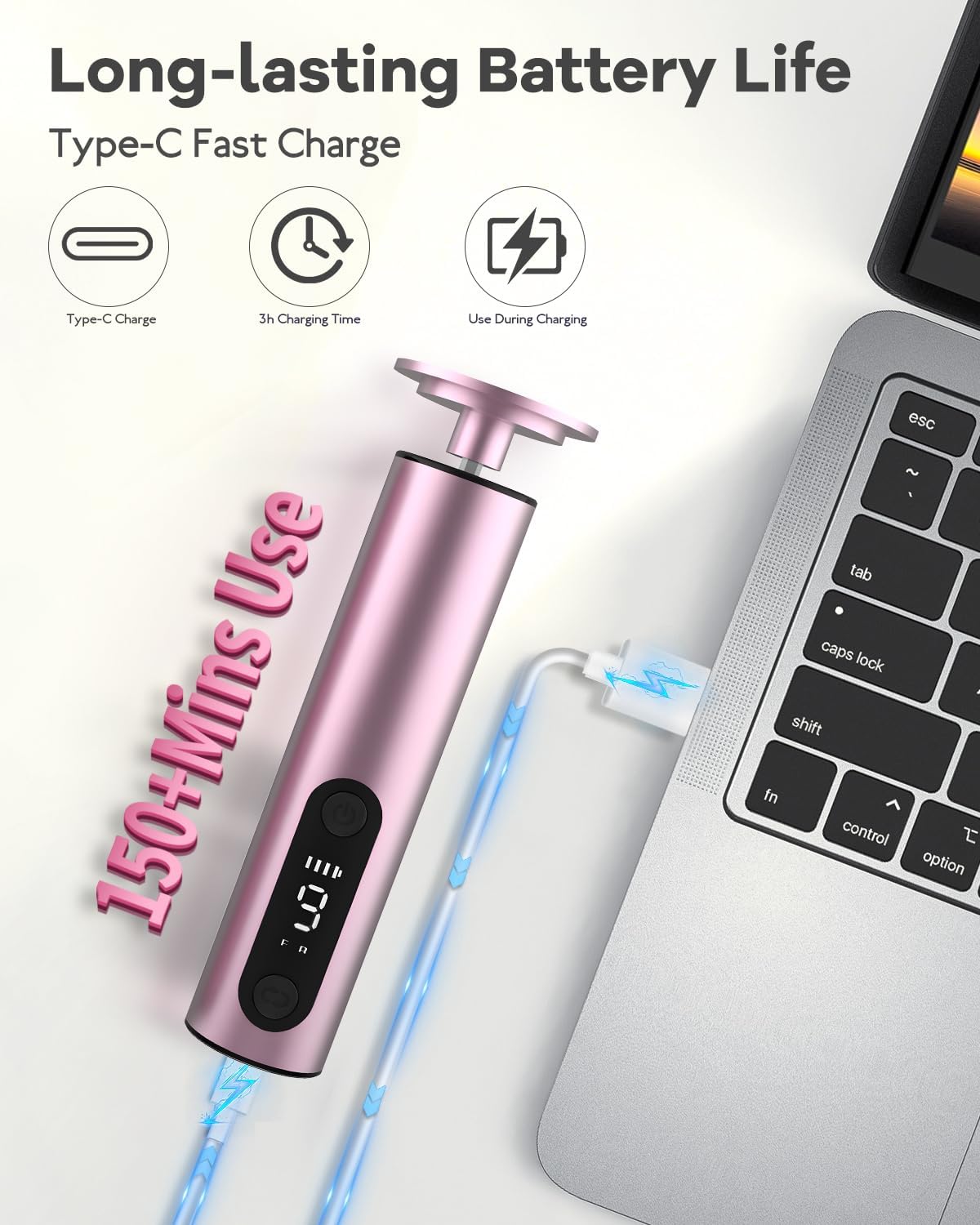 Electric Foot Callus Remover - 9-Speed Adjustable, Callus Remover for Feet with LED Display, Rechargeable & Wireless Pedicure Tools for Dead Skin