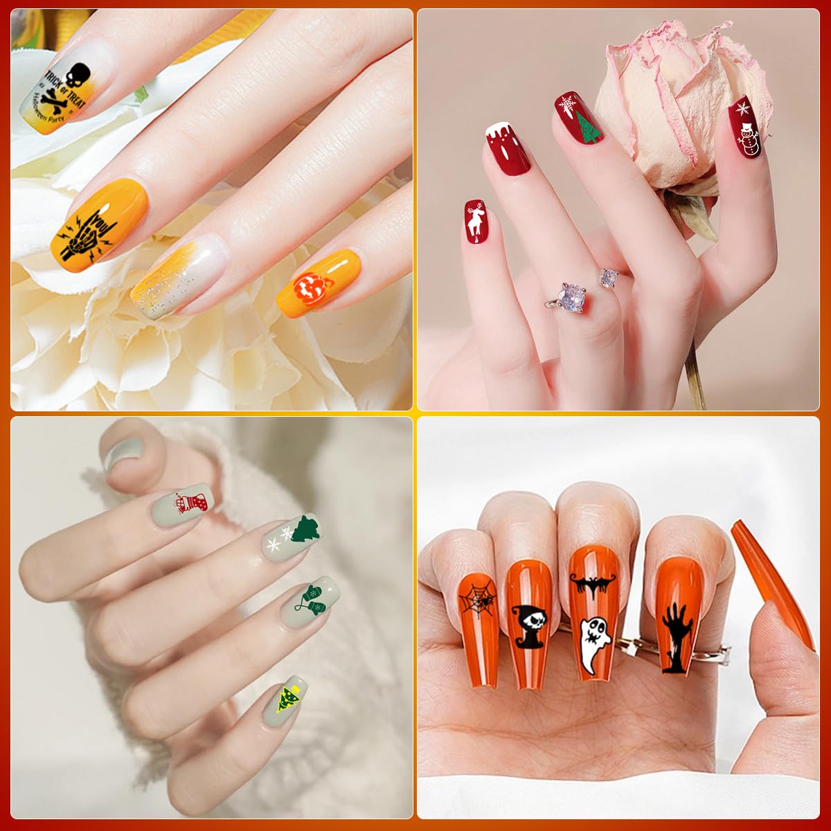 Biutee Nail Stamping Plate Set 12Pcs Nail Art Stamping Plates Nail Stamping Kit Nail Stamper Kit Flower Leaves Animal Lace Star Halloween Christmas Design Nail Stamp Plate