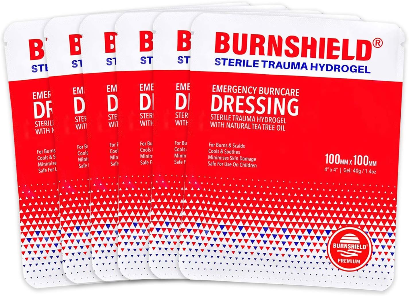 Burnshield 4" X 4" Burn Dressing, Sterile - 6 Count