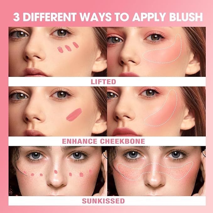 Jolilab Liquid Blush - High Pigment, Long - Lasting, Buildable Color for a Natural Glow（06#）