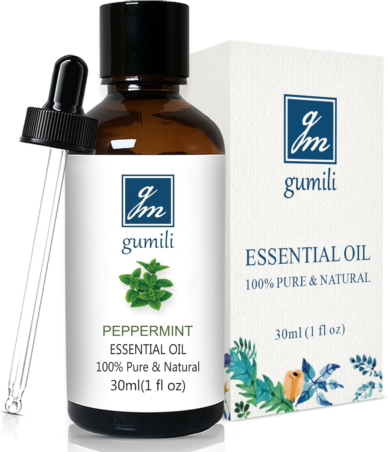 Peppermint Oil for Diffuser, Hair, Spray, Soap, Body Wash, 100% Pure Peppermint Essential Oil - 30ml