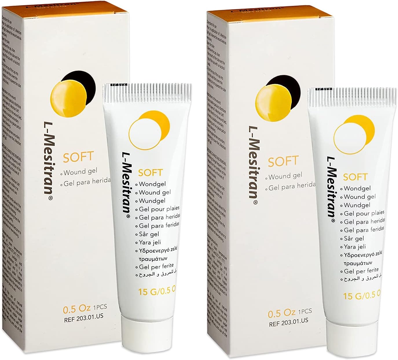 Medical Grade Honey Wound Gel Healing Ointment for Scars Abrasions Burn Hypoallergenic & Soothing Properties for Acute and Superficial Wounds for Elderly & Adults (2 Tubes of 0.5oz)