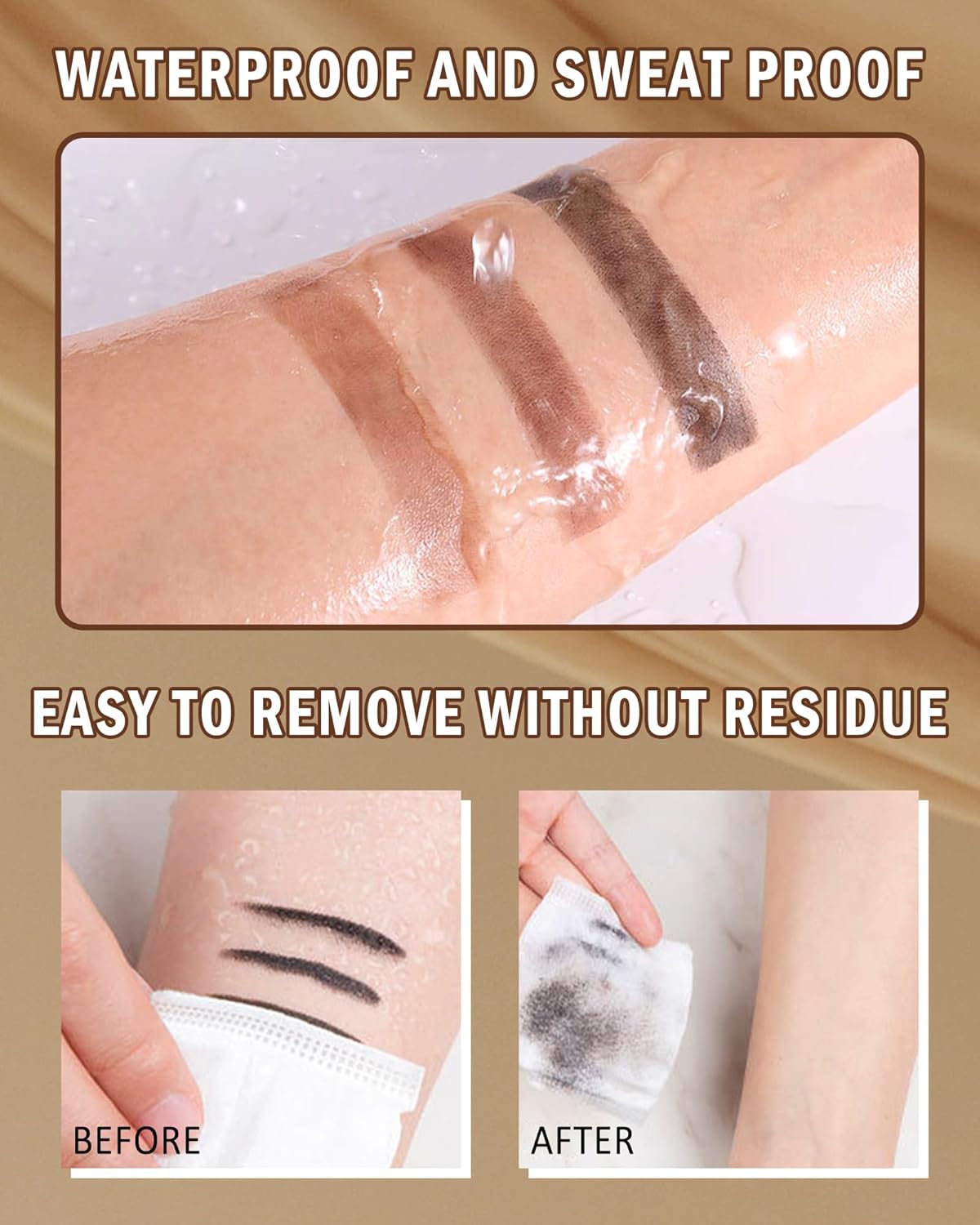 Eyebrow Powder Makeup Kit-3 Colors Eye Brow Tinting Powder Palette for Women Eyebrows Long-Lasting Waterproof, Dark Light Black Brown Brow Filler, Enhance & Define Brows, With Mirror, Brow Tool-Set 03