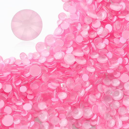 Mocha Rose Flatback Rhinestones, Glass Rhinestones for Nail Art and Craft, Glue Fix, Loose Crystal Gemstones(Mocha Rose, SS6, 1440pcs, 1.9-2.0mm)