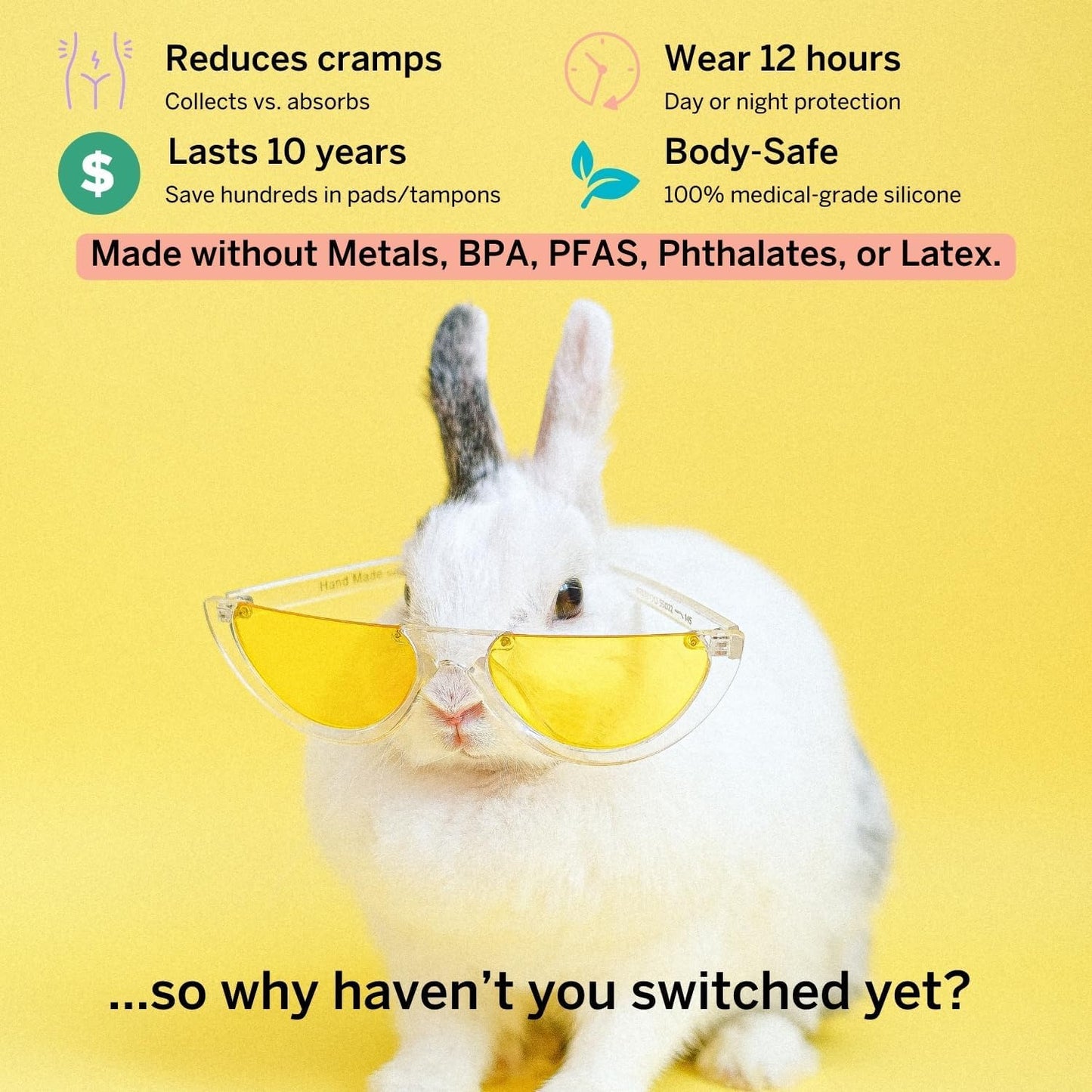 The Pixie Cup - Soft, Safe, Reusable Menstrual Cup – 100% Medical-Grade Silicone Period Cup - Buy One We Give One (Large)