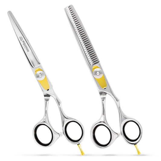 Equinox Professional Razor Edge Hair Cutting/Thinning Scissor Set/2, 6.5"