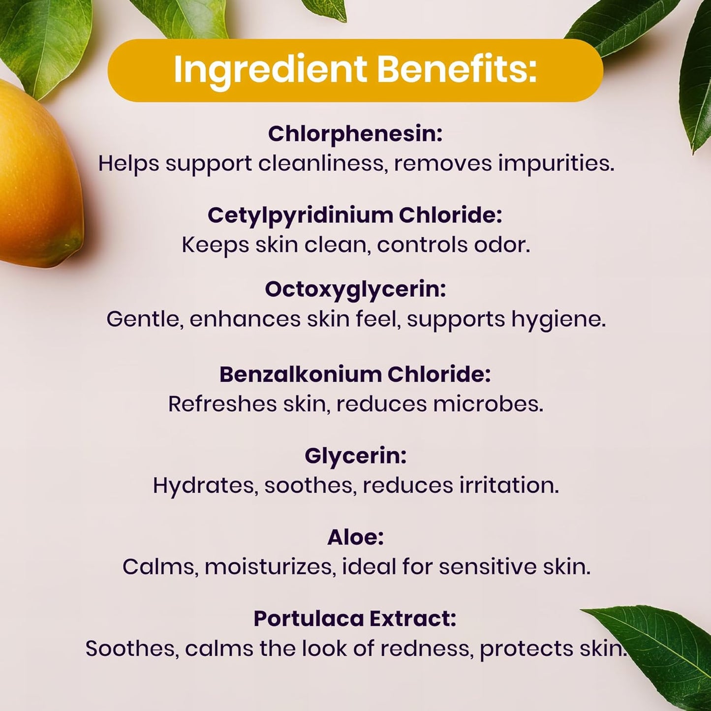 Sweetums Mango Scented Daily Feminine Wipes for Women – pH Balanced Unflavored Intimate Wipes – Water-Based, Aloe-Infused, Gentle on Sensitive Skin – Vegan, No Alcohol or Dyes, Travel-Friendly - 30ct