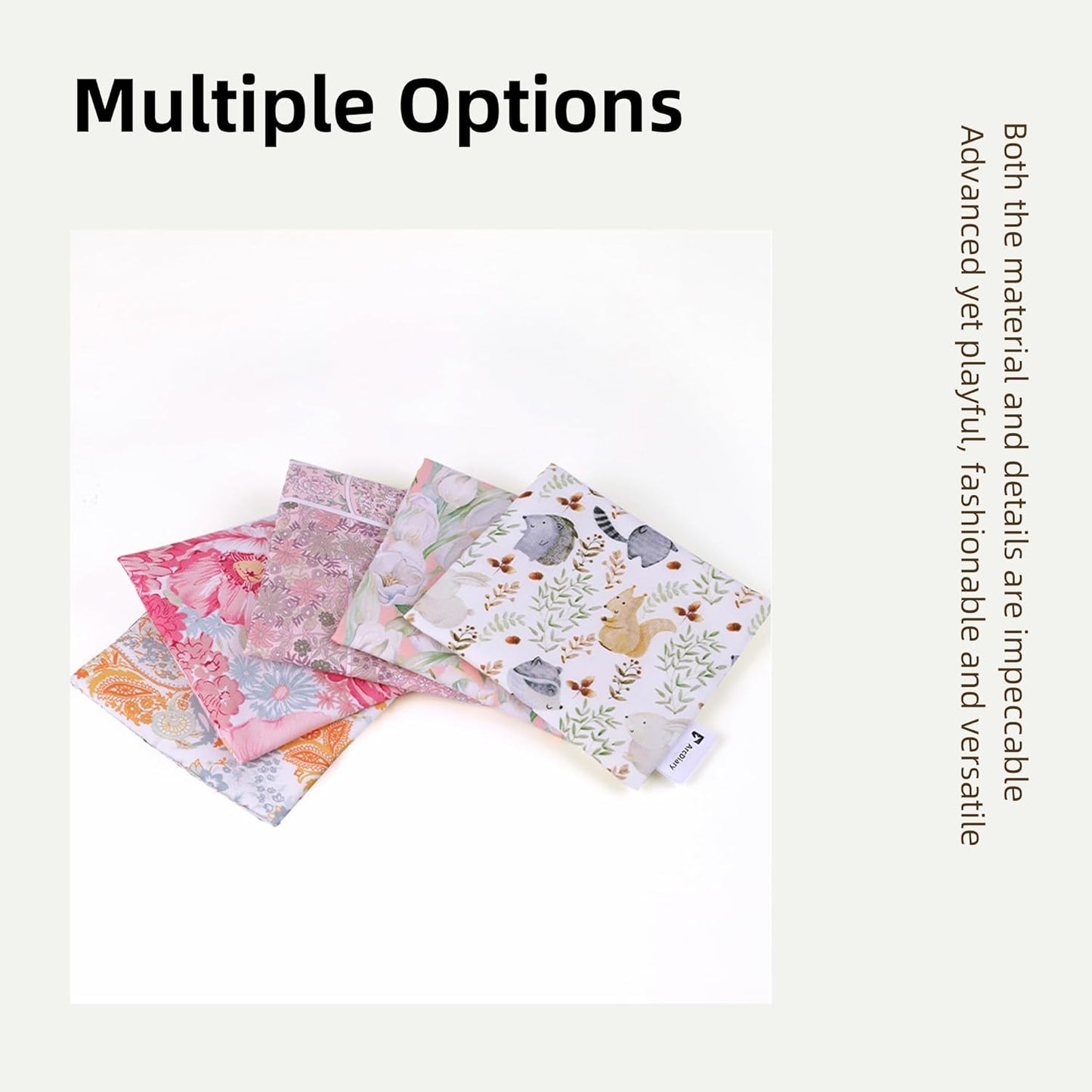 Period Bag for Teen Aged Girls, Portable Sanitary Pad Storage Bag for Teen Pads/Sanitary Napkins/Small Tampons, Feminine Menstrual Cup Pouch (Orchid Grass)