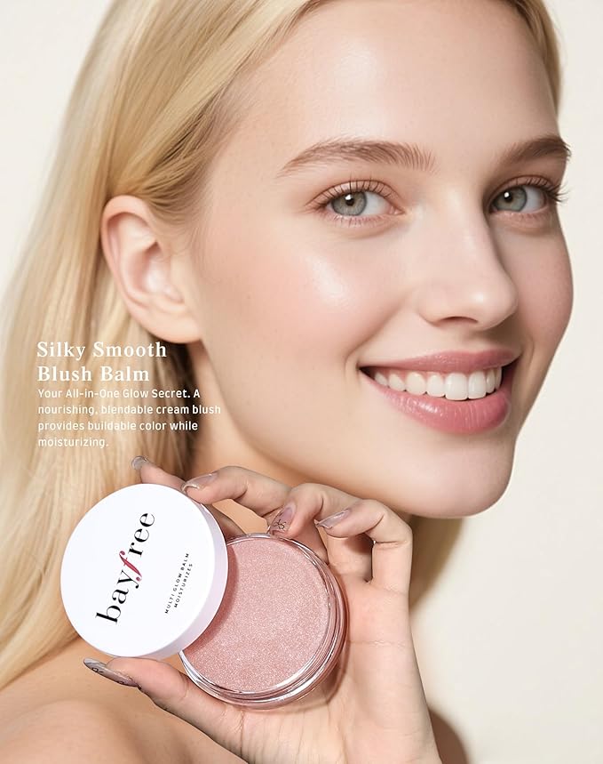 Multi Glow Balm, Cream Blush for Cheeks, Blush Balm Face Makeup, Radiant Finish, Hydrating, Creamy, Lightweight & Blendable Color, Face Makeup, 0.63 Oz