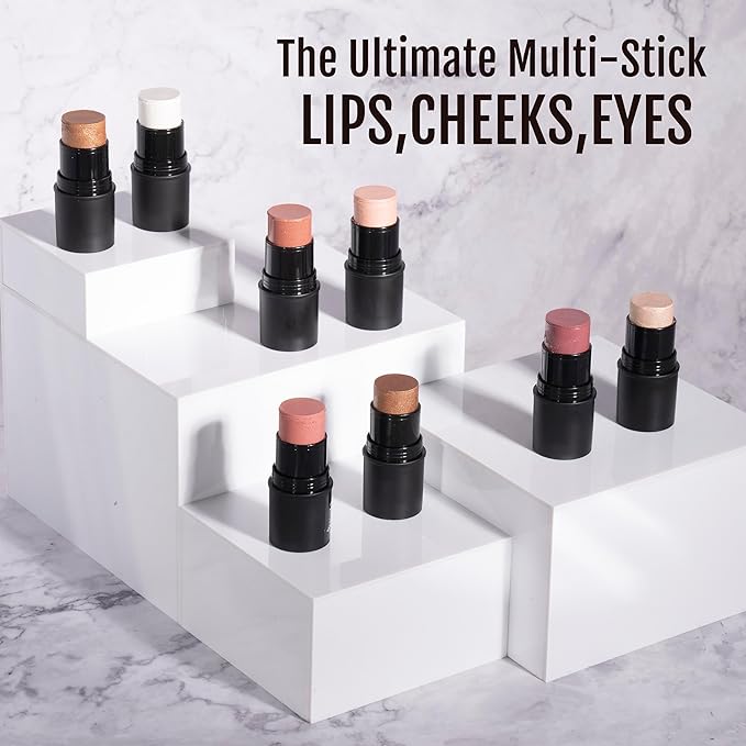 Organic Tint Tube, 100% Natural Vegan Gluten-Free Cream Bronzer Multi-Stick, Made in USA, Brandy