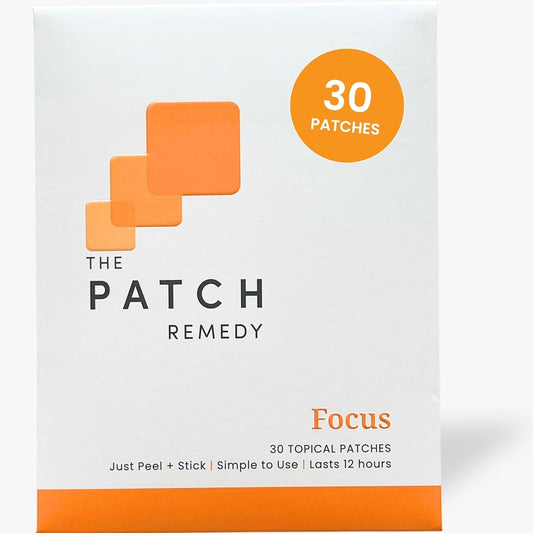 Focus Patch | Ginkgo Biloba, Acetyl-L-Carnitine, Bacopa, Magnesium L-Threonate, Green Tea | 30 Patches