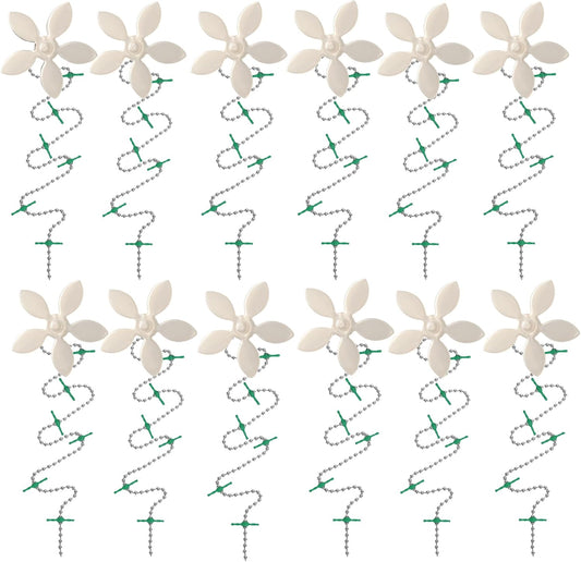 DrainWig Shower Drain Hair Catcher – Disposable White Flower (12-Pack) – No-Touch Hair Removal for Flat Shower Drains – As Seen on Shark Tank