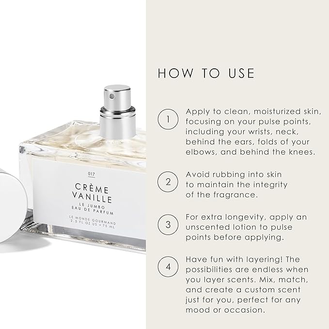 Le Monde Gourmand Le Jumbo Crème Vanille Eau de Parfum - 2.5 fl oz (75 ml) - Vanilla, Jasmine, Amber Fragrance Notes