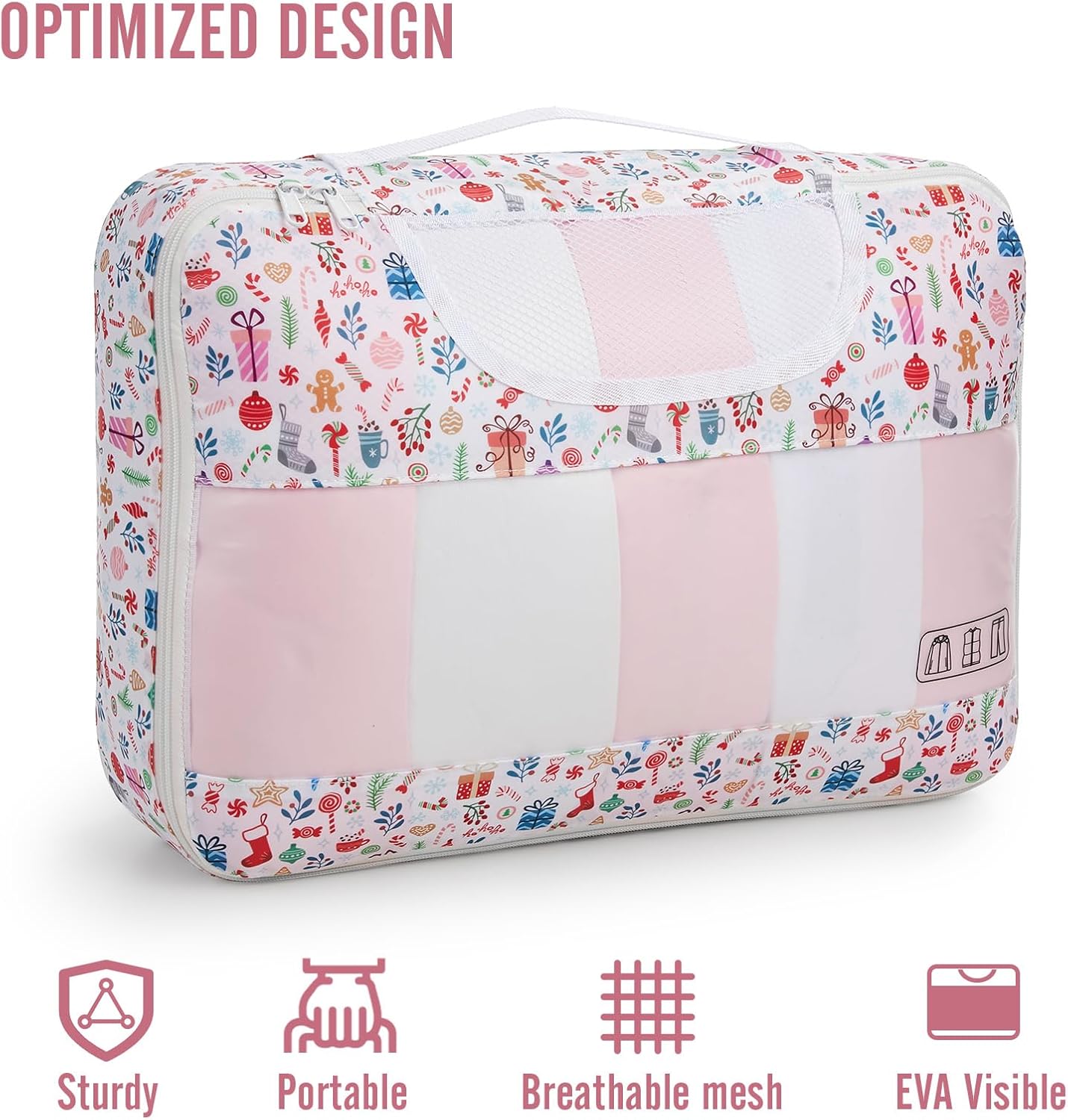 Veken 8 Set Packing Cubes for Travel Kids, Beach Vacation Essentials Accessories for Cruise Ship, Suitcase Organizer Bags for Luggage with Hanging Toiletry & Shoe Bag, Birthday Gifts for Women Mom Her