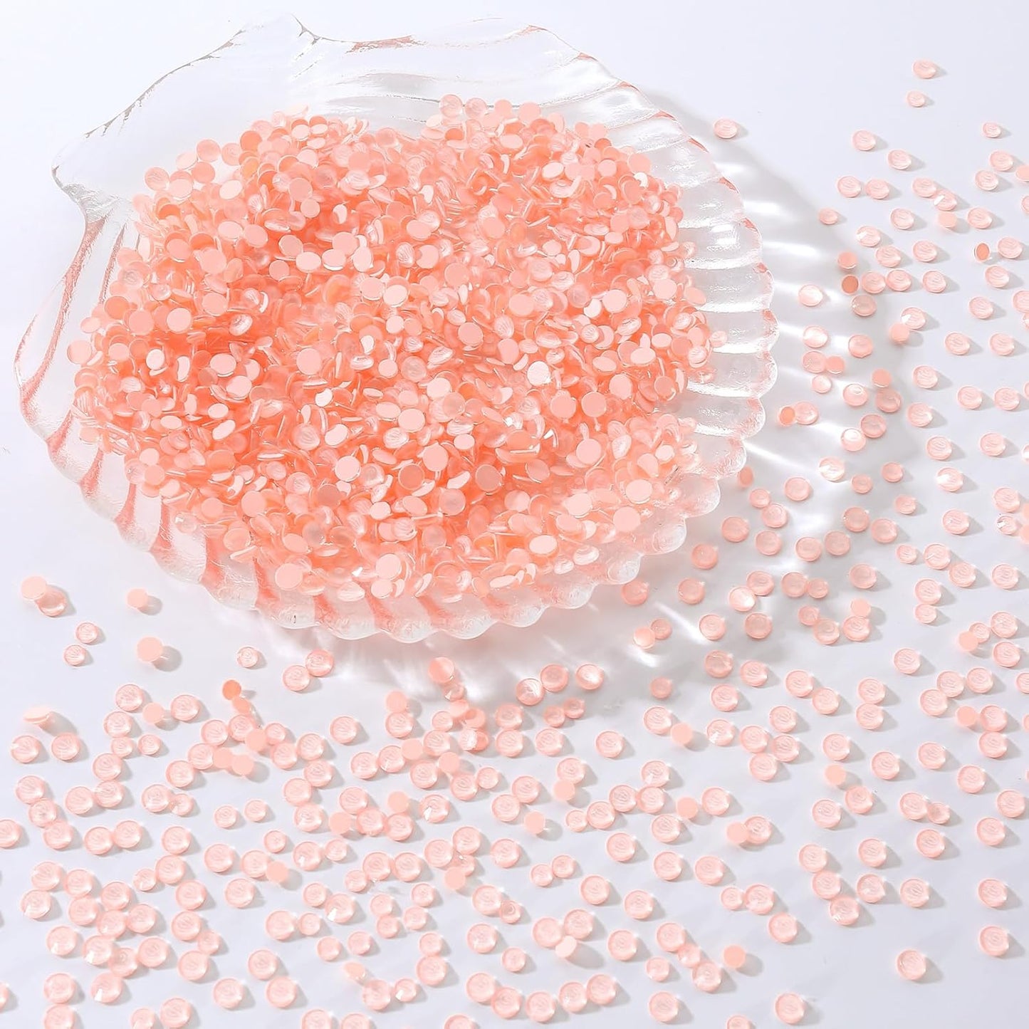 Mocha Lt.red Flatback Rhinestones, Glass Rhinestones for Nail Art and Craft, Glue Fix, Loose Crystal Gemstones(Mocha Lt.red, SS6, 1440pcs, 1.9-2.0mm)