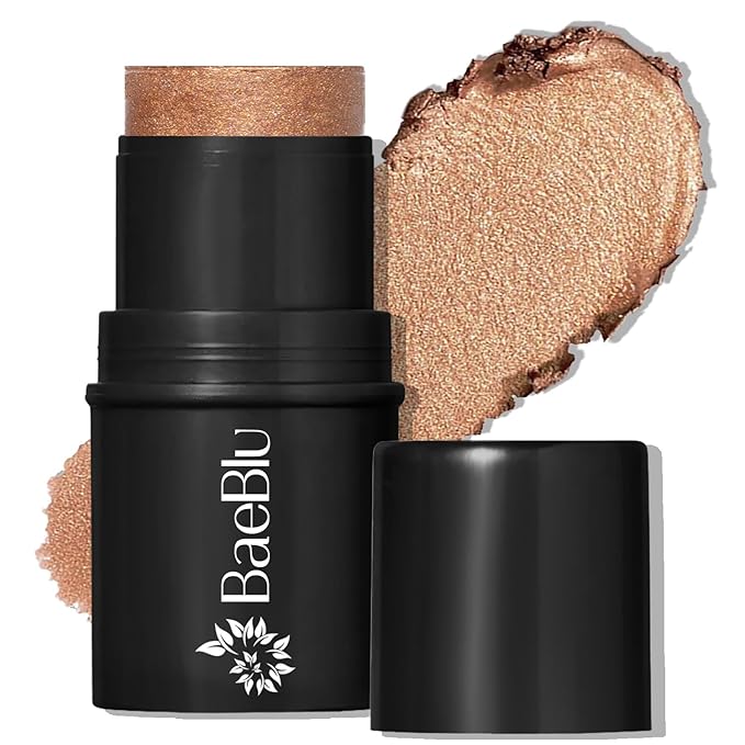 Organic Tint Tube, 100% Natural Vegan Gluten-Free Cream Bronzer Multi-Stick, Made in USA, Amaretto