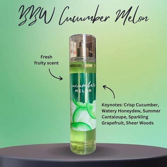 Bath and Body Works Cucumber Melon Fragrance Mist Splash by Jubujub
