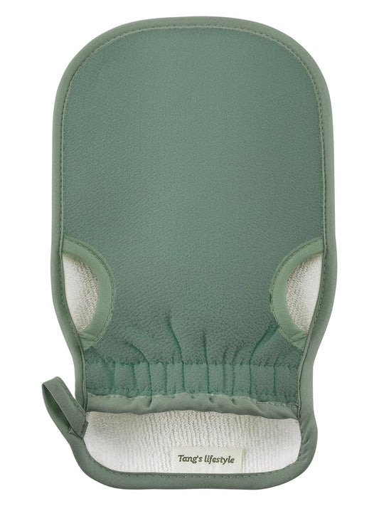 Exfoliating Glove (Original) Machine Washable Newly Upgraded With Thumb Holes Korean Body Scrubber 100% Vegan Viscose Exfoliating Mitt for Dead Skin Removal, Keratosis Pilaris & Self-Tan Prep