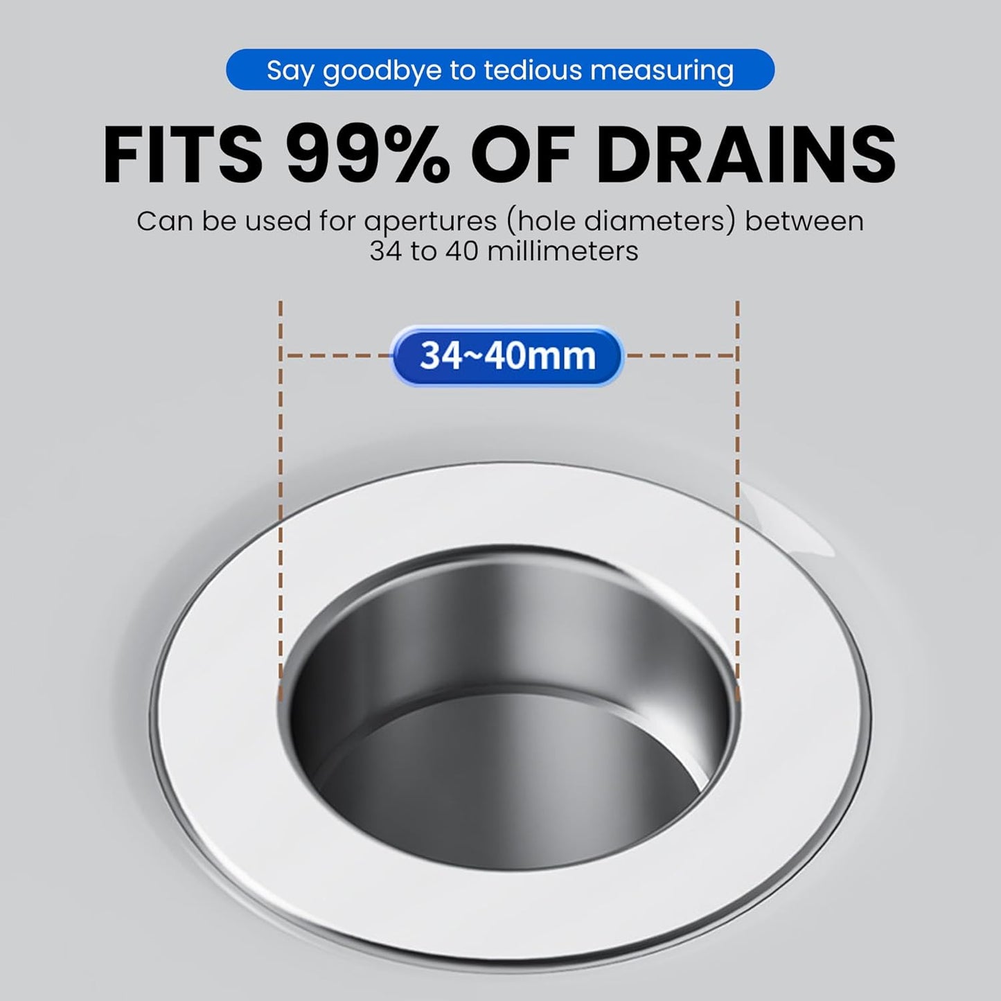 Saker Bathroom Sink Drain Strainer Hair Catcher (6 PCS), Pop-up Drain Filter with Removable Stainless Steel Filter Basket, Prevents Hair Clogs, Suitable for Bathroom Sink Stopper Replacement