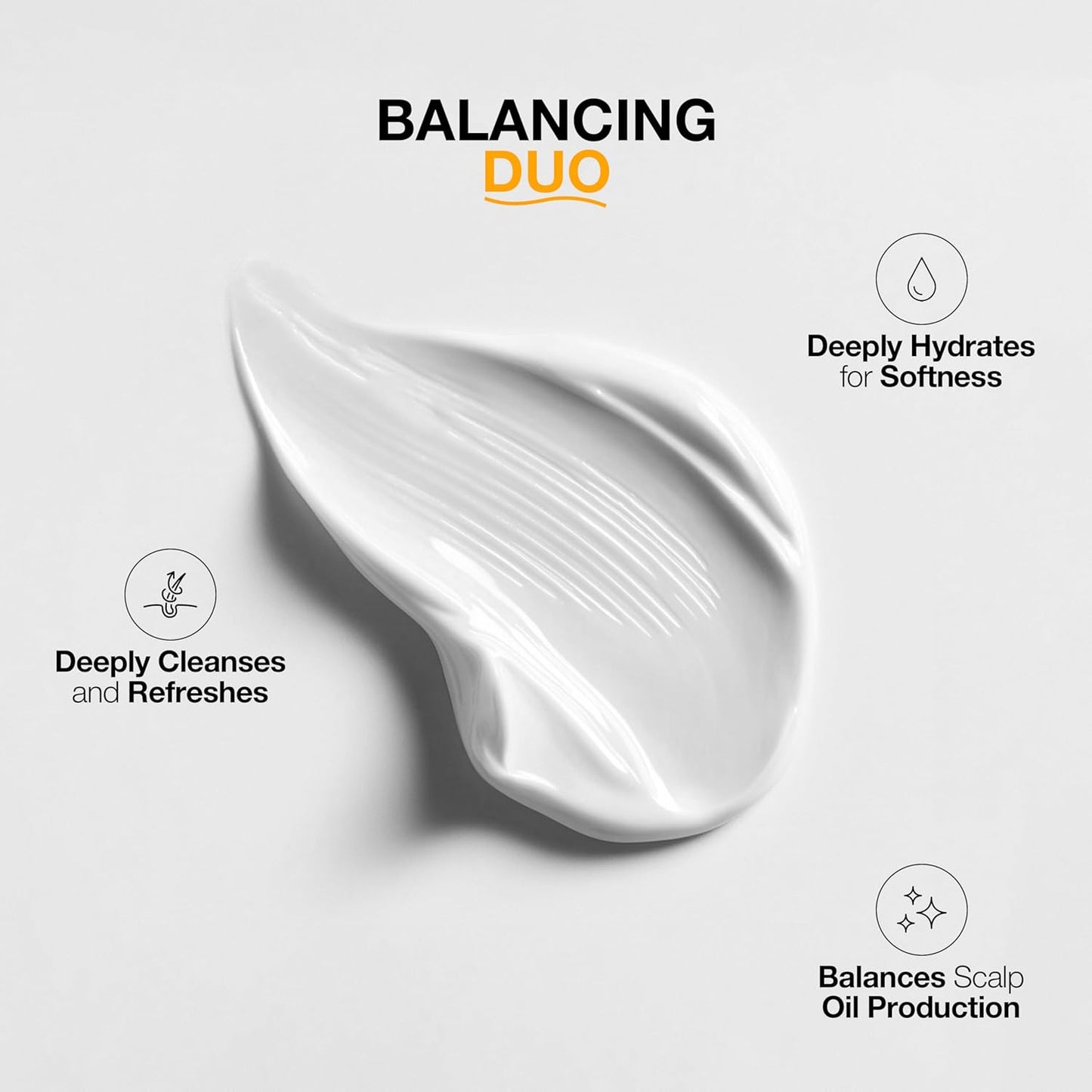 GK HAIR Balancing Shampoo and Conditioner Set for Oily Hair Upto 72-Hour Freshness Best Shampoo and Conditioner for Greasy Scalp Build Up Dirt, Skip the Daily Wash, Gentle Fragrance 10.1 Fl Oz