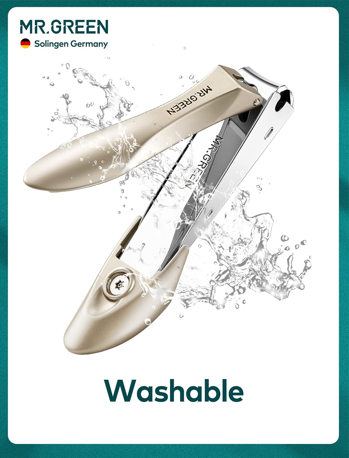 MR.GREEN Nail Clipper 3Pcs Set, Stainless Steel Manicure Pedicure Set with Nail Clippers, Glass Nail File & Tweezers, Medical Grade Grooming Kit with Travel Case Gift Box for Man & Woman (Pink)