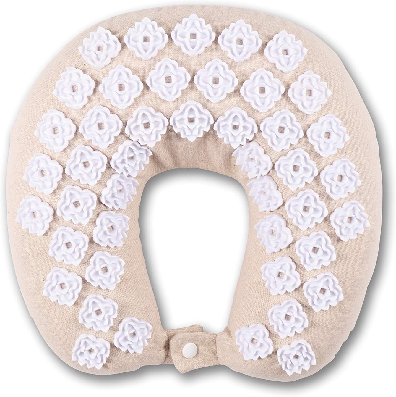 Kanjo Travel Acupressure Set | Acupressure Neck Pillow & Compact Acupressure Mat for Neck, Foot & Back Pain Relief| Travel Pillow & Travel Mat Set for Stress Relief & Relaxation