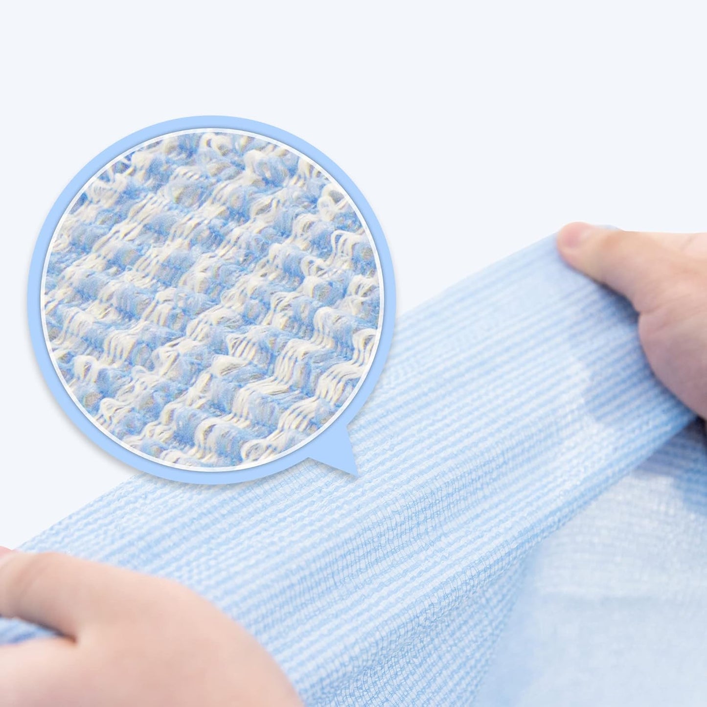 Modu 4 PCS Long Exfoliating Washcloth - African Bath Net Sponge Loofah Japanese Washcloth Body & Back Scrubber for Shower, Deep Cleansing (Pink, Sky Blue, Yellow, Green)