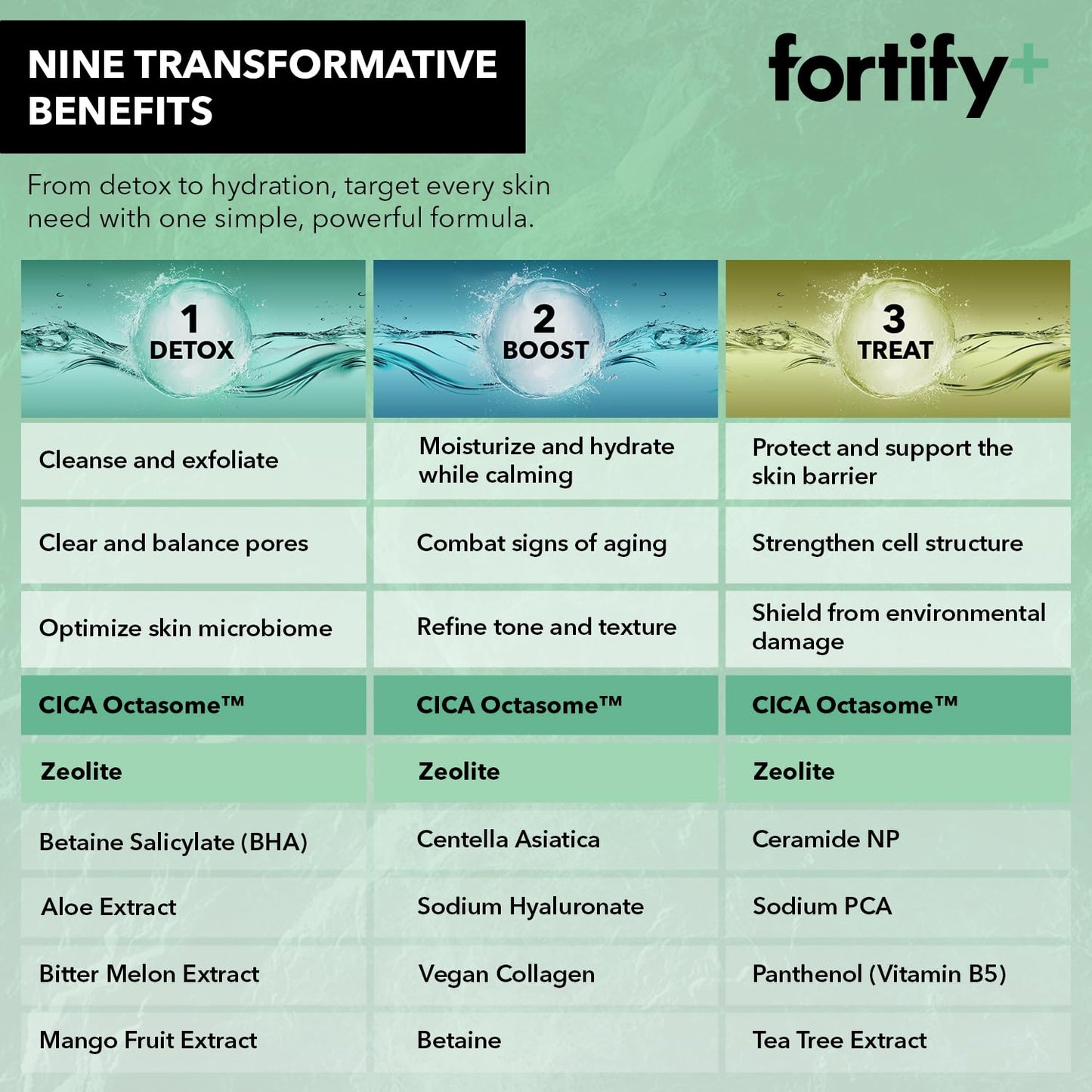 Hyaluronic Acid Serum for Face with Collagen – 3-in-1: Detox, Treat, Boost – Hydrating, Firming, Anti-Aging Serum – Dermatologist Tested Korean Skin Care – Clean Beauty – 1.69 Oz