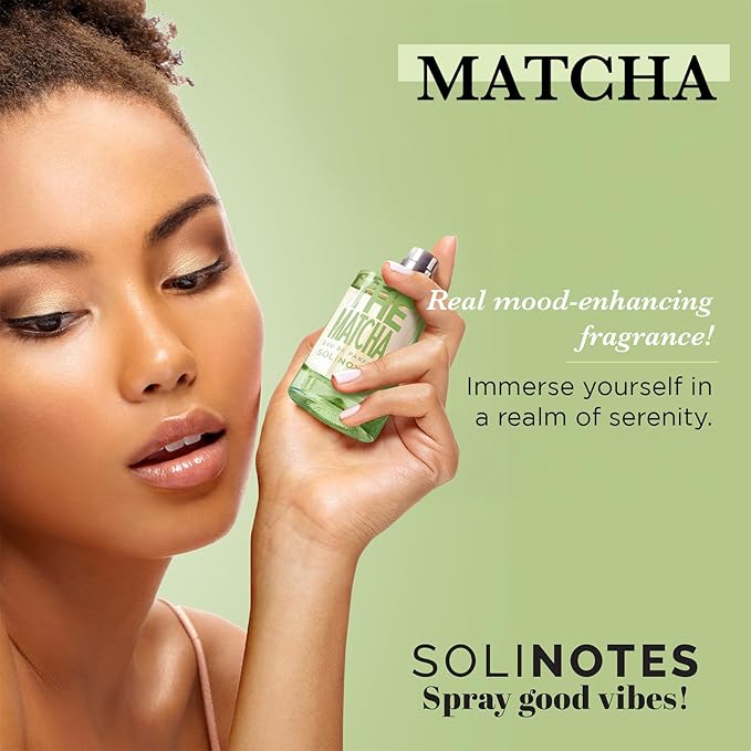 SOLINOTES Matcha Tea Perfume for Women - Eau De Parfum | Delicate Floral and Soothing Scent - Made in France - Vegan - 1.7 fl.oz