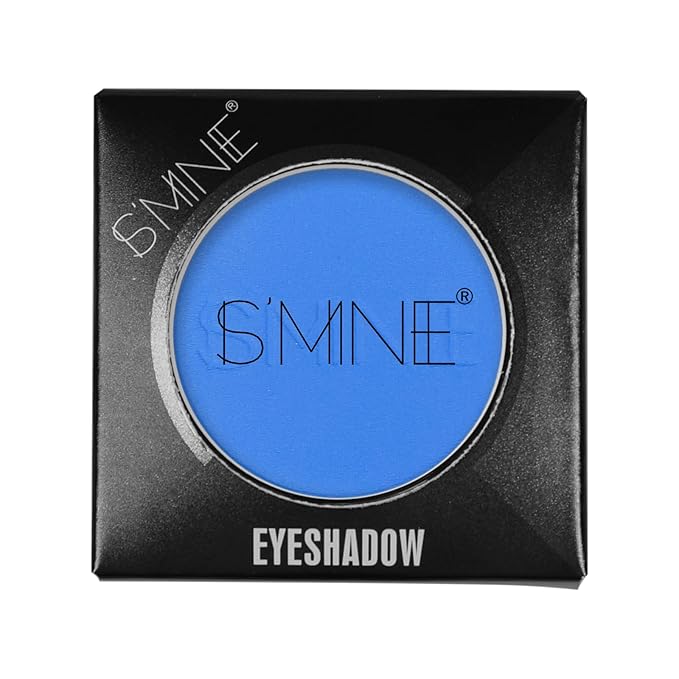IS'MINE Single Blue Matte Eyeshadow Powder Palette High Pigment, Longwear, Intense Color Best Blue Eyeshadow