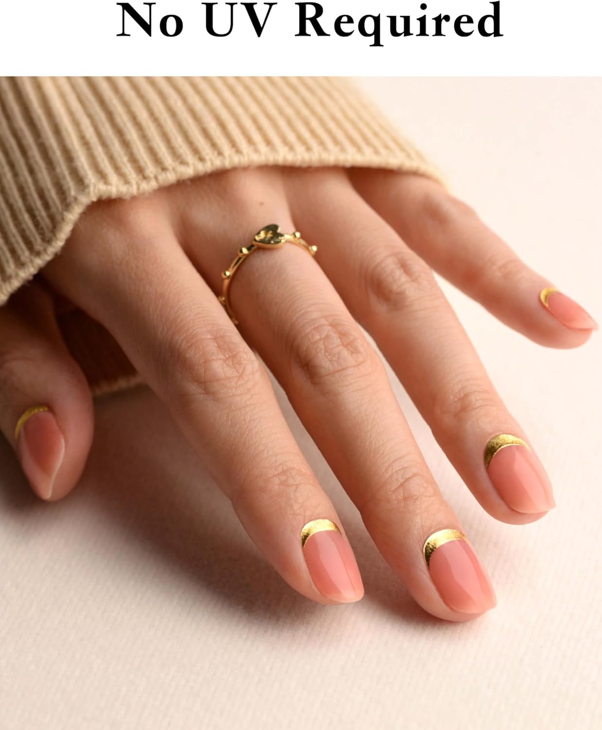 Nail Polish Strips, 44PCS Salon Quality Wraps with Top Coat, Long Lasting Gel Nail Stickers for Women Easy Apply& Remove (Pink Clover Lawn)