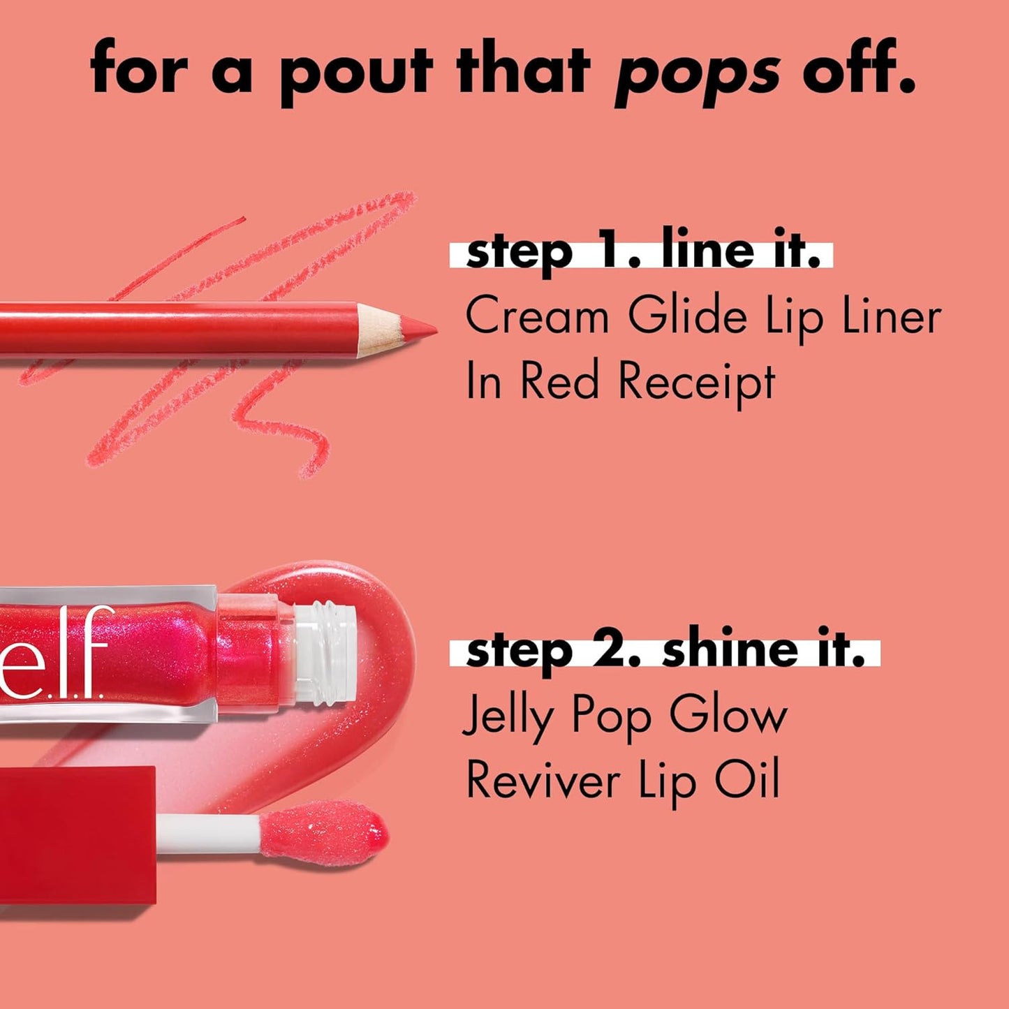 e.l.f. Jelly Pop Glow Reviver Lip Oil, Limited Edition Nourishing Formula Creates A Sheer, Ultra-Glossy Finish, Non-Sticky Feel, Vegan & Cruelty-Free