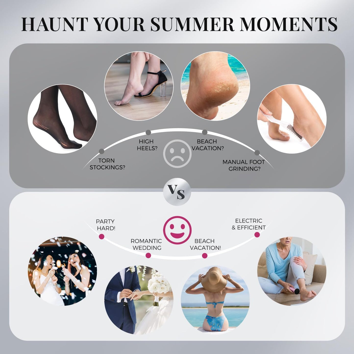 krofaue 1000RPM Electric Callus Remover - Professional Aluminum Foot File Adjustable Pedicure Tool with 60pcs Sandpaper Discs for Dead Skin at Home