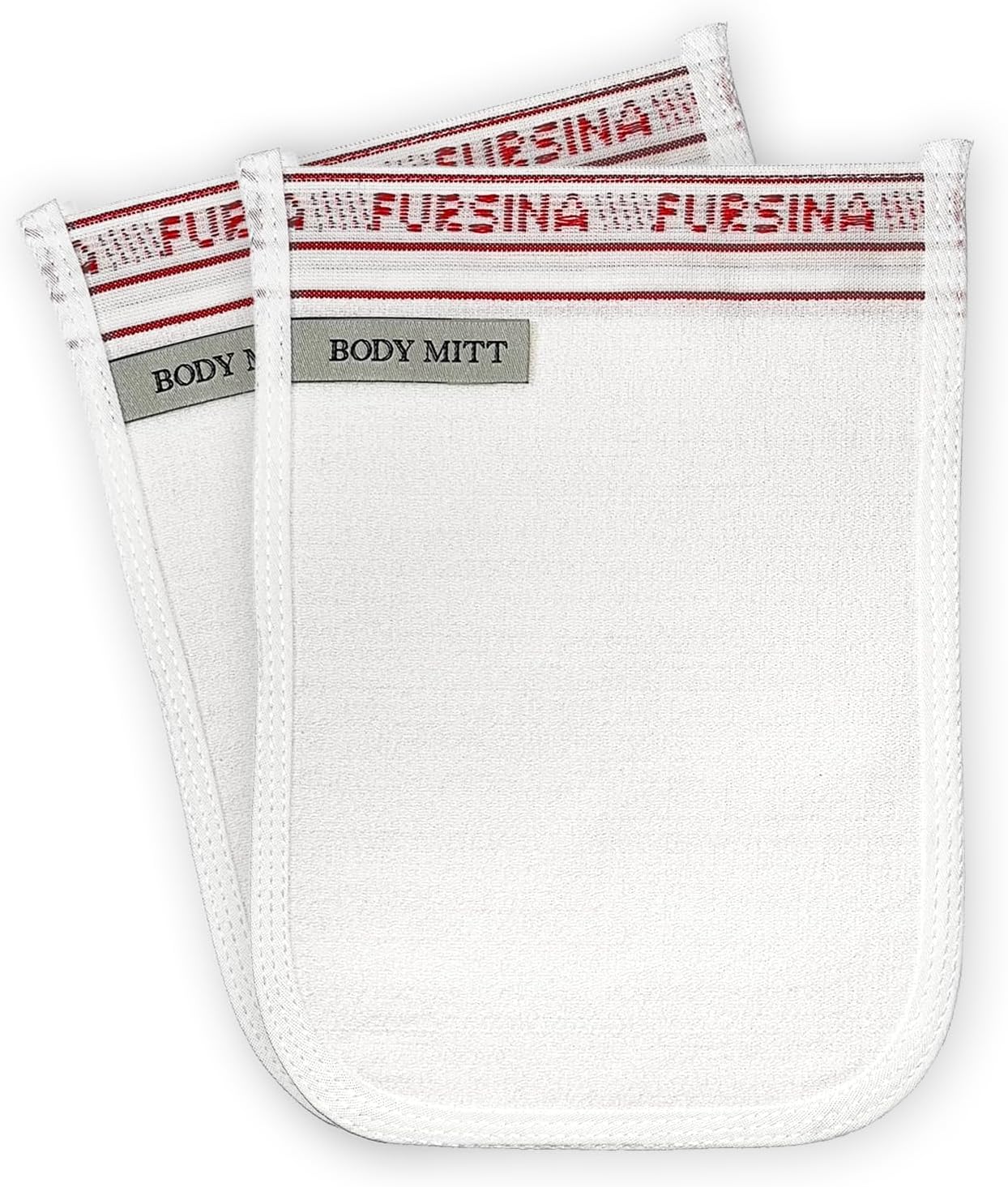 Exfoliating Glove (2 PCS) - Turkish Hammam Mitt for Bath, Exfoliating Body Scrubber Mitt, Dead & Dry Skin Remover for Body, Great for Spray Tan Removal, Smooth Skin Surface