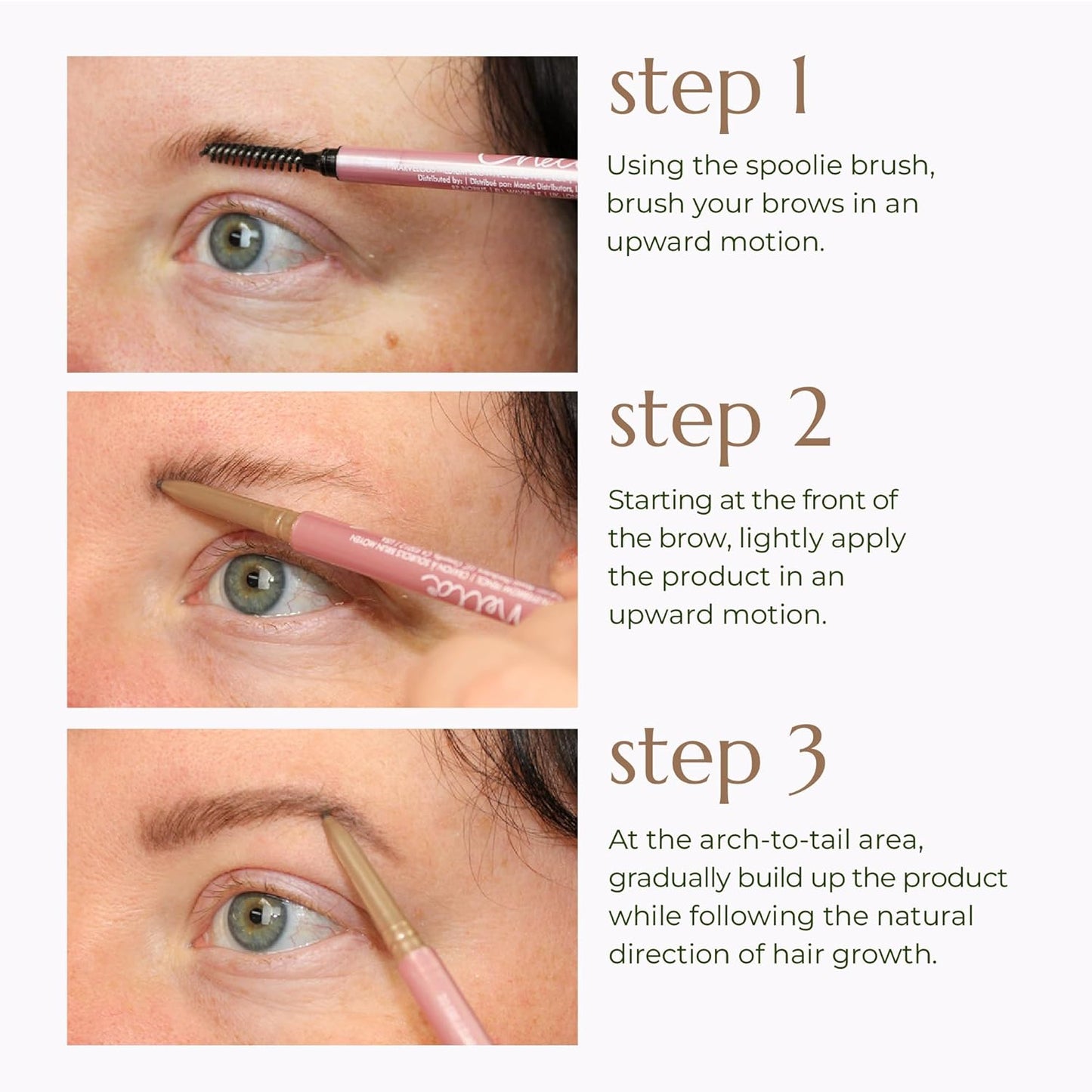 Chella Eyebrow Pencil – Easy-to-Use Brow Definer for Shaping, Filling & Blending – Long-Wear Grey Eyebrow Pencils for Women with Precise Tip (Grey)