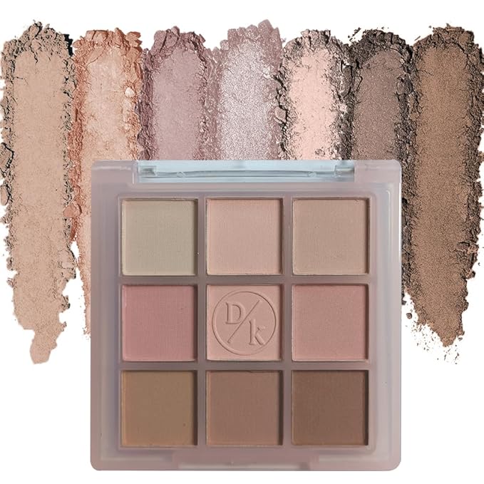Eyeshadow Palette Makeup- 9 Colors matte nude naked Eyeshadow Palette Matte Korean Natural Eye Shadow palettes Highly Pigmented Naturing-Looking Long Lasting (08#)