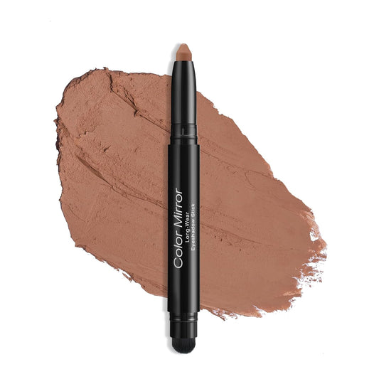 Cream Waterproof Hypoallergenic Eyeshadow Stick, long wear Metallic Glitter Matte Eye Shadow Pencil With Makeup Brush, Eye Brightener, 35 Chestnut Matte